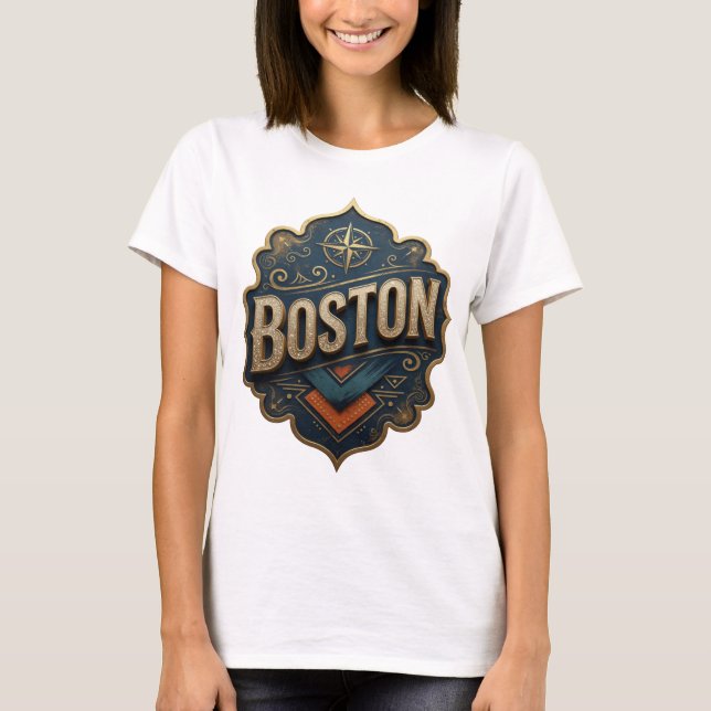 Camiseta Personalizada Witty Gold BOSTON (Frente)