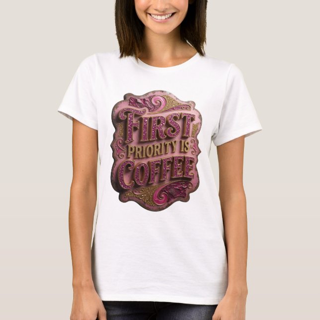 Camiseta Personalizada Witty Gold PRIMEIRA PRIORID (Frente)