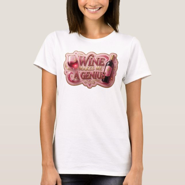 Camiseta Personalizada WITTY GOLD VINHO ME TORNA U (Frente)