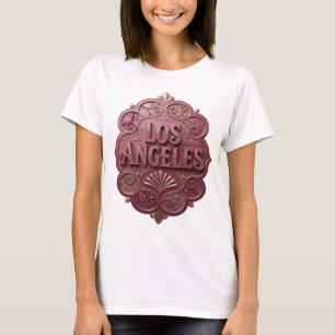 Camiseta Personalizada Witty Pink LOS ANGELES