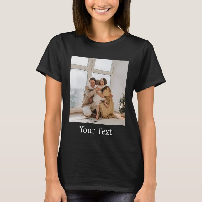 Camiseta Personalizado, Adicionar Foto e Texto (Frente)