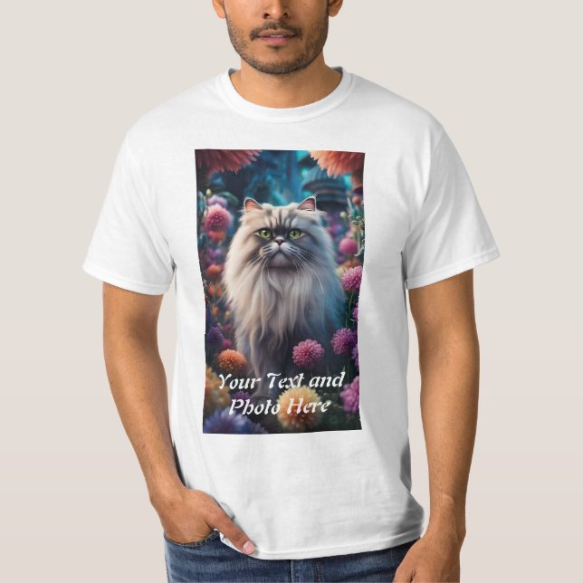 Camiseta Personalizado, Adicionar Foto e Texto (Frente)