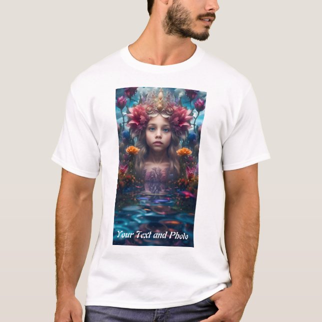 Camiseta Personalizado, Adicionar Foto e Texto (Frente)