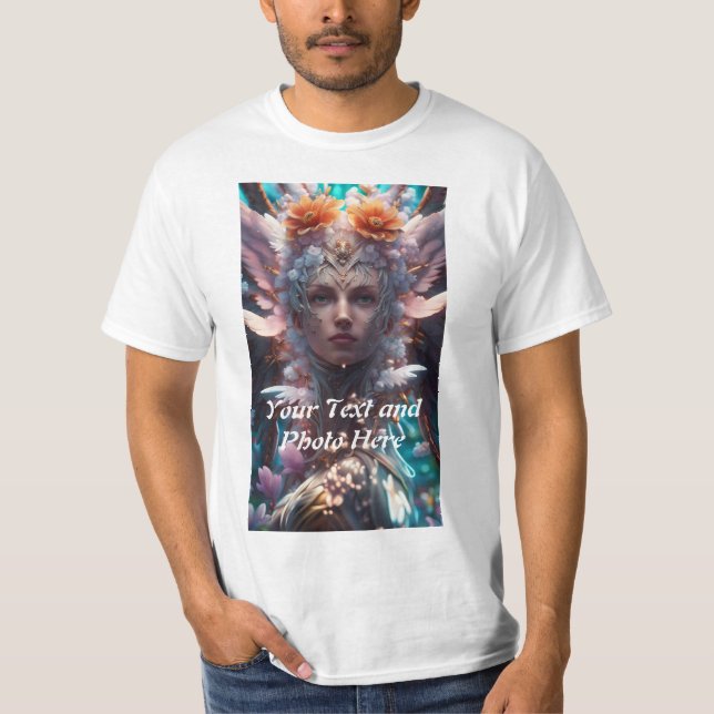 Camiseta Personalizado, Adicionar Foto e Texto (Frente)