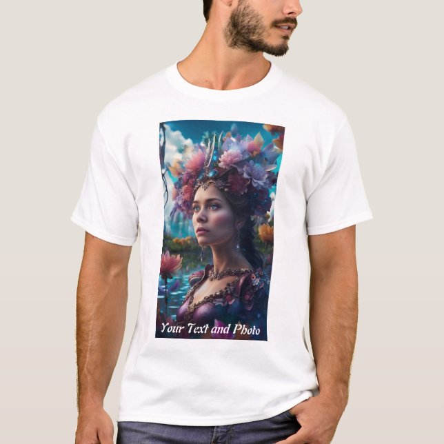 Camiseta Personalizado, Adicionar Foto e Texto (Frente)