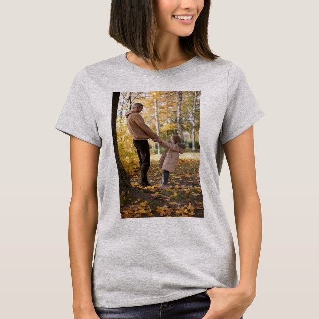 Camiseta Personalizado, Adicionar Foto e Texto (Frente)
