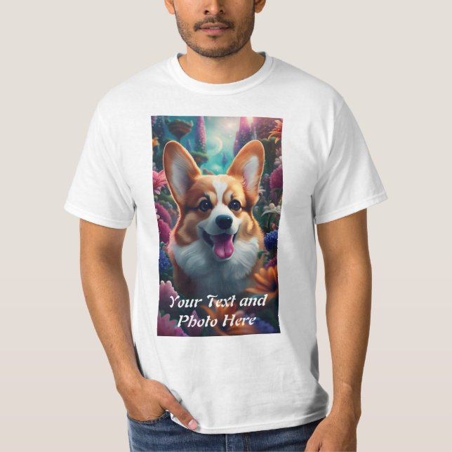 Camiseta Personalizado, Adicionar Foto e Texto (Frente)