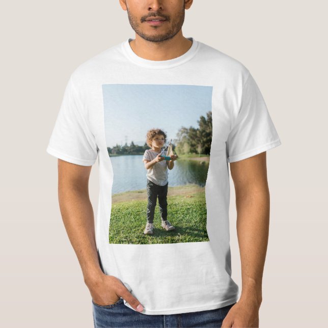 Camiseta Personalizado, Adicionar Foto e Texto (Frente)