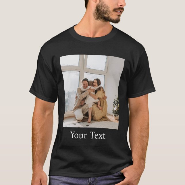Camiseta Personalizado, Adicionar Foto e Texto (Frente)