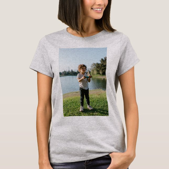 Camiseta Personalizado, Adicionar Foto e Texto (Frente)