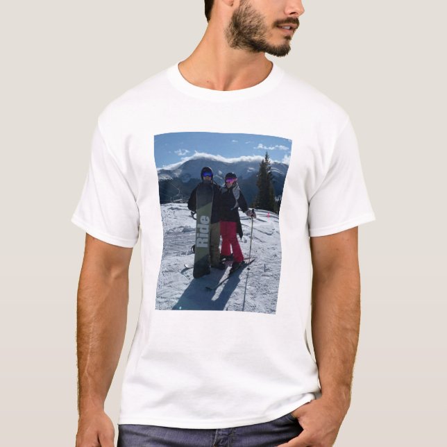 Camiseta Personalizado Adicionar sua própria foto (Frente)