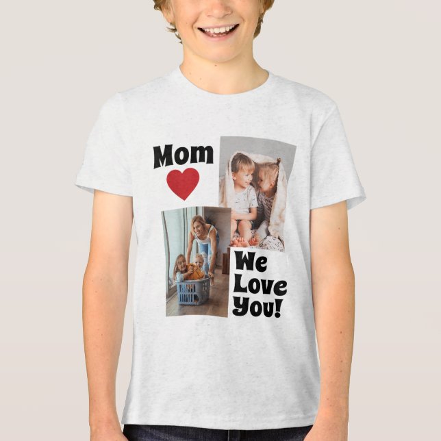 Camiseta Personalizado Amo-Te Foto Mãe - Personalize Com Ph (Frente)