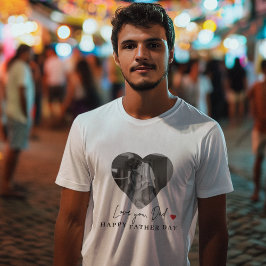 Camiseta Personalizado Amo Você Foto Do Pai | Presente de d
