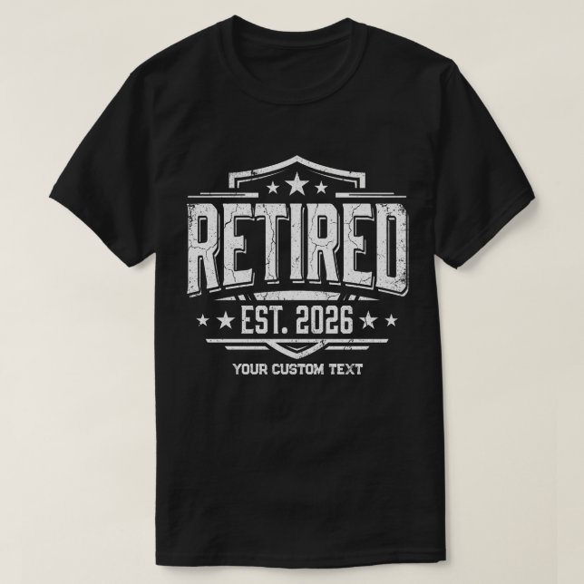 Camiseta Personalizado Aposentado EST 2026 (Frente do Design)
