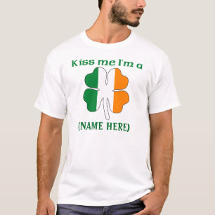 Camiseta Personalizado beije-me que eu sou Tshirt irlandês