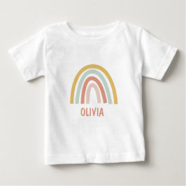 Camiseta Personalizado Boho Arco-íris Infantil