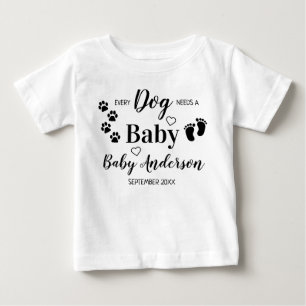 Camiseta Personalizado Cada Cão Precisa De Uma Gravidez Beb