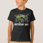 Camiseta Personalizado com o nome Monster Truck Birthday Bo<br><div class="desc">Prepare-se para acelerar a diversão de aniversário com este T-Shirt Garoto de Monstro Personalizado! Projetado para pequenos candidatos a emoções, a frente apresenta texto ousado e personalizado como "Aniversário, " "Aniversário Garoto", ou sua frase personalizada — perfeito para o fazer do seu filho, a estrela do show. O vibrante gráfico...</div>