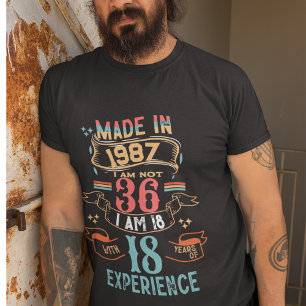 Camiseta Personalizado de Aniversário da Vintage Retro Feit