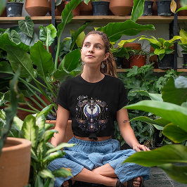 Camiseta Personalizado de Libra Zodiac com Aquarela Elegant