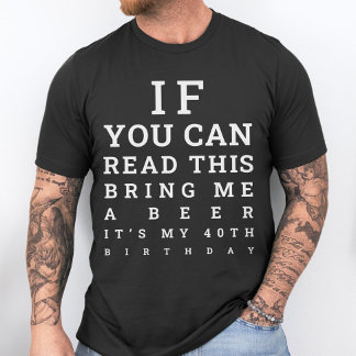 Camiseta Personalizado Divertido Aniversário de 40 anos Beb
