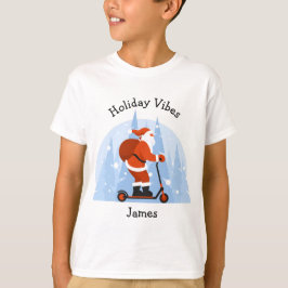 Camiseta Personalizado Divertido Moderno Papai Noel Natal F