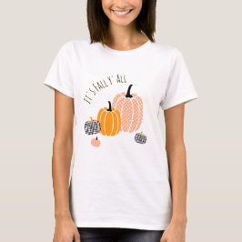 Camiseta Personalizado É Queda Todos Os Pumpkin Pontos Veri
