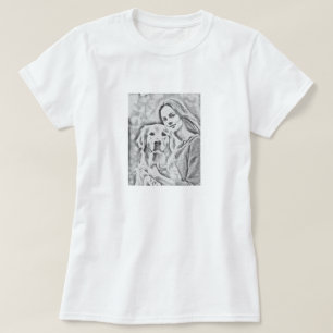 Camiseta Personalizado Elegante Adicione seu próprio presen