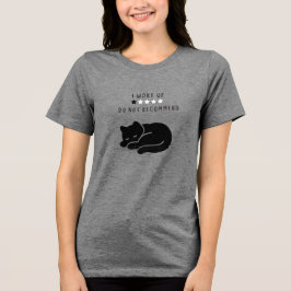 Camiseta Personalizado Engraçado Eu Acabei de Acordar Gato