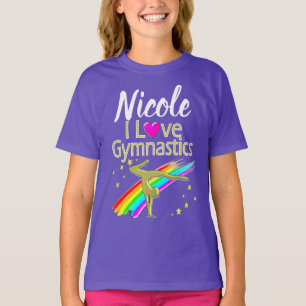 CAMISETA PERSONALIZADO EU ADORO DESIGN DE GINÁSTICA