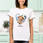 Camiseta Personalizado Eu Adoro Meu Cachorro Coração Bonito<br><div class="desc">Carregar seu melhor amigo com você em todos os lugares que você vai com esta camisa personalizada de amante de cachorros-fotos! Deve ter para cada amante de cachorro, mãe de cachorro e pai de cachorro! Um divertido "Eu Amo Meu Cachorro"... Personalize com a foto e o nome favoritos do seu...</div>