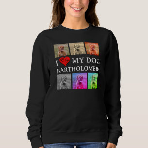 Camiseta Personalizado EU AMO MEU CÃO Pop Art Amante de Ani
