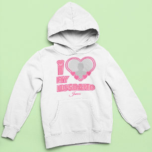 Camiseta Personalizado Eu Amo Meu Marido - Adicionar Fotogr
