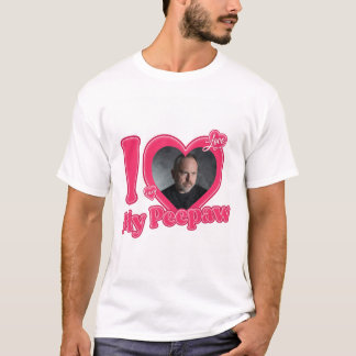 Camiseta Personalizado Eu Amo Meu Peepaw Com Foto Personali