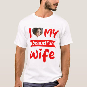 Camiseta Personalizado Eu Amo Minha Linda Esposa 
