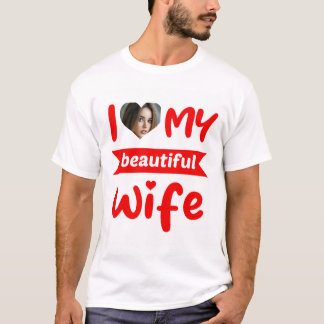 Camiseta Personalizado Eu Amo Minha Linda Esposa