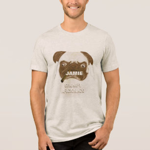 Camiseta Personalizado Grumpy AFICIONADO Puggy Cigar