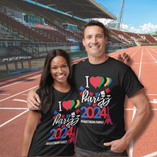 Camiseta Personalizado I AMOR PARIS PARIZZ 2024 Family Grou