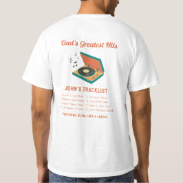 Camiseta Personalizado "Maiores acertos do Pai" do Dia de o