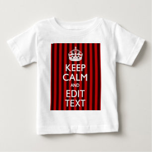 Camiseta Personalizado mantenha a calma sua decoração das