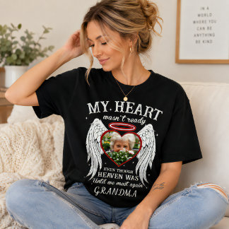 Camiseta Personalizado Meu Coração Não Estava Preparado Fot