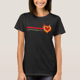 Camiseta Personalizado Meu Coração Pertence a um bombeiro
