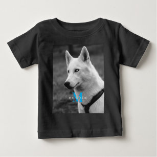 Camiseta Personalizado Monograma Elegante de Cachorro Perso