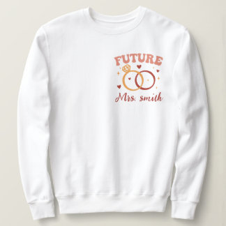 Camiseta Personalizado Na Minha Era de Noivado Retro Groovy