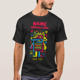 Camiseta Personalizado Neon Werewolf Pop Art - Howl Sim Hal