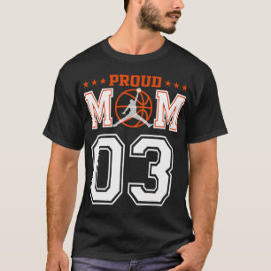 Camiseta Personalizado Número 03 de Basquete Ortoso Mãe Per