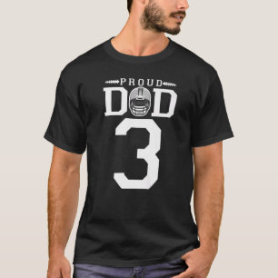 Camiseta Personalizado Número 3 Pai De Futebol Ortoso Perso