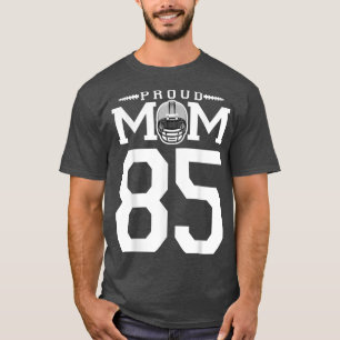 Camiseta Personalizado Número 85 De Futebol Orgulhoso Mãe P
