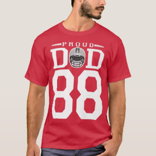 Camiseta Personalizado número 88 do orgulhoso Pai de futebo