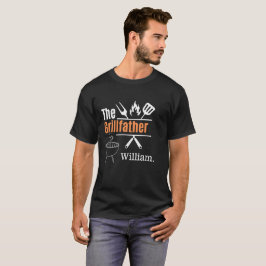 Camiseta Personalizado O CHURRASCO Do Dia de os pais Do Pad